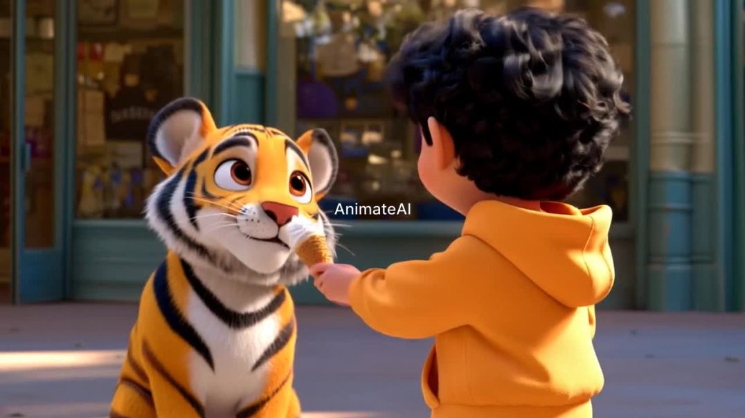 The Boy in the tiger Hoodie